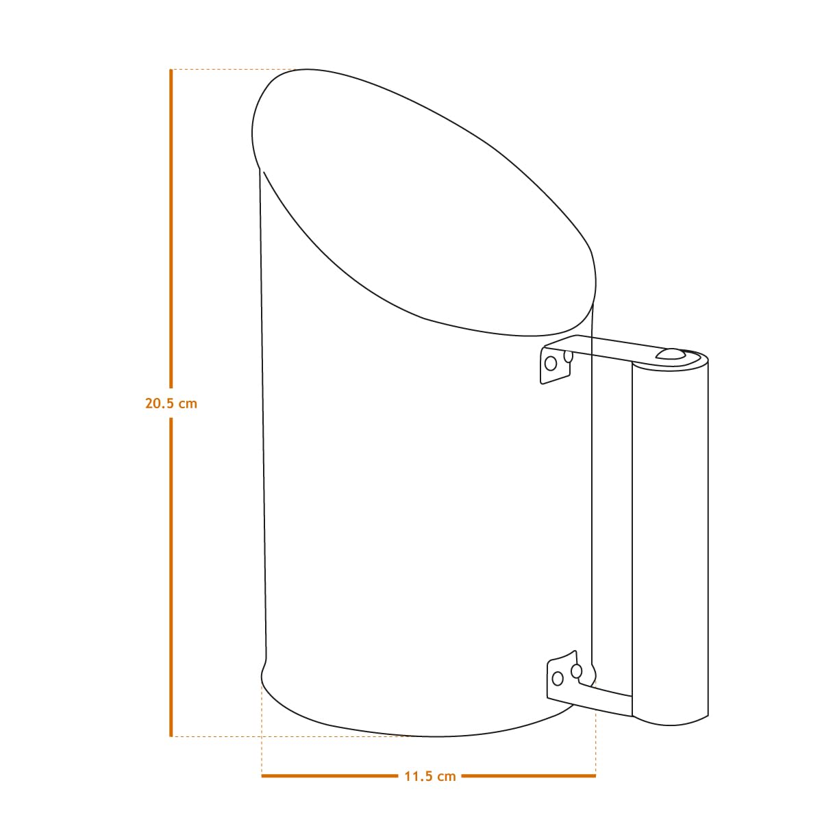 Linxor - Pala per pellet in zinco con manico in legno - 1,5L - Vari colori