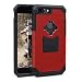 Rokform iPhone 7 PLUS Rugged Series Dual Compound Protective Phone Case with Patented twist lock mount and universal magnetic car mount (Red/Black)