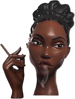 Cross Border Amazon Popular Resin Desktop Ornament Headscapes, Noble Black Smoking Women Aromatherapy Stove