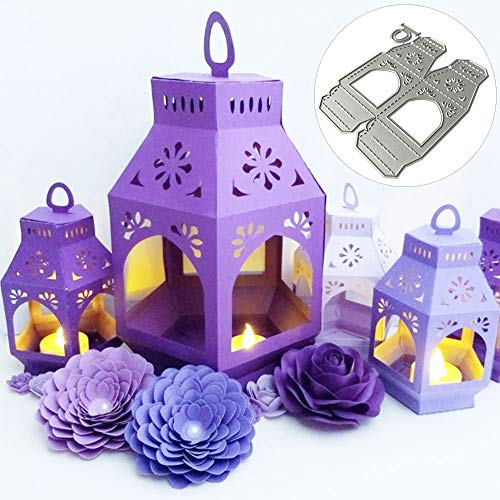 litty089 Matrice De Coupe, Boîte De Support De Bougie Découpe Die Scrapbook Bricolage Gaufrage Papier Carte Artisanat Pochoir Moule Argent Cover