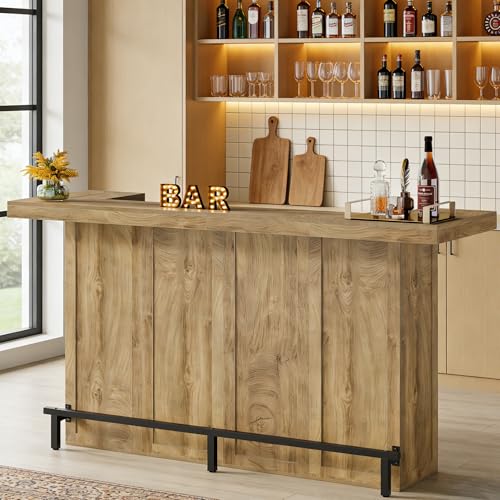70.9" Storage Home Bar Table