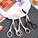 Guduling 3-Piece Eyebrows Scissors,Scissors for Eyebrows Trimming,with Eyebrow Razor, Professional Eye Brow Scissor for Women with Comb,Hair Removal Beauty Accessories(Black, Pink, White)