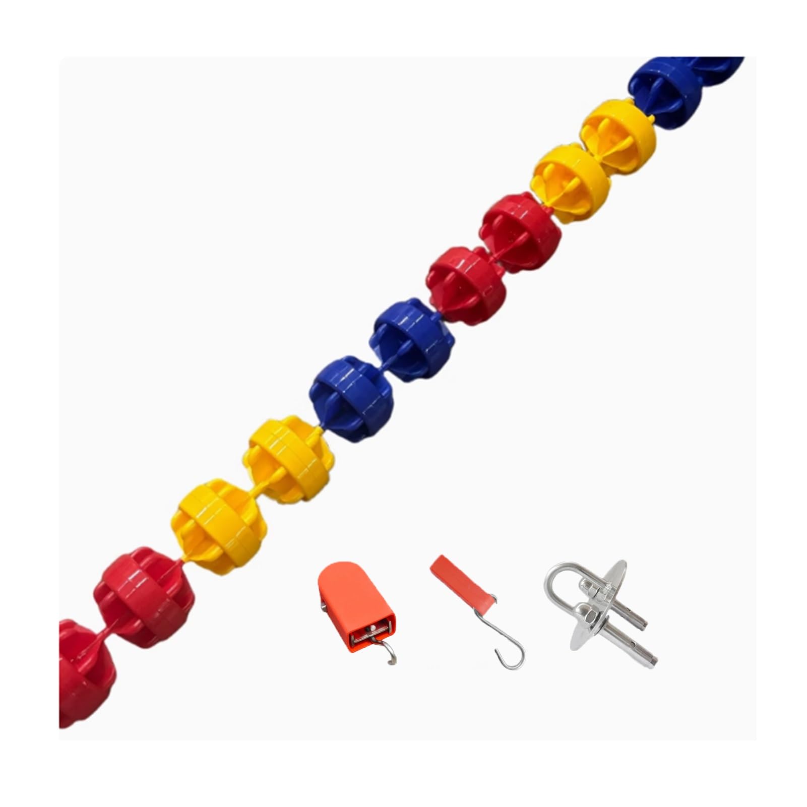 Corda divisoria di sicurezza per piscina, corda galleggiante con accessori (filo, 9 m), recinzione di sicurezza per piscina resistente per bambini e animali domestici, barriera essenziale per piscina