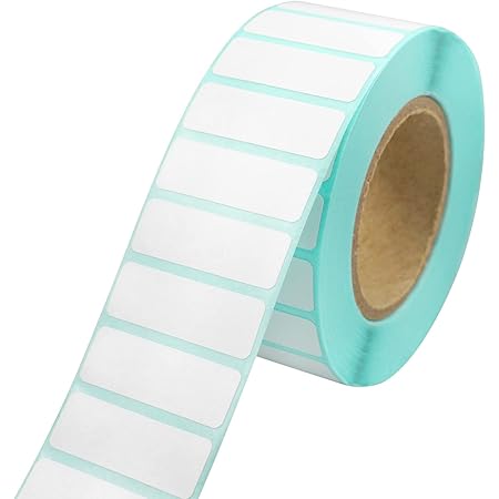MERRIMEN Rotolo Di Etichette Bianche Vuote Da 300 Pezzi, 89 X 36 Mm, Etichette Autoadesive Per Indirizzi Su Un Rotolo, Adesivi Per Spedizioni Postali, Multiuso Per Etichettare Buste, Pacchi, Scatole E - Foto 12