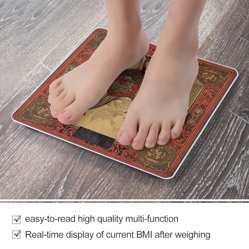 Báscula digital para baño con capacidad de 400 lb y diseño ilustrado miniatura 5