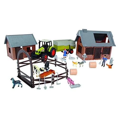 Dickie-Spielzeug 203739001 - Spielset Claas, Farm Set, Auto Und Verkehrsmodell, 72 Teile