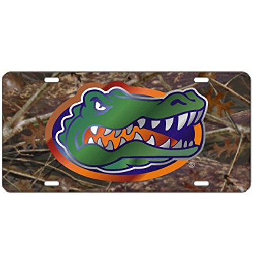 Florida Gators Camo Laser Cut License Plate - Gator Logo