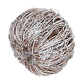 Gadpiparty Simulation Kürbis Ornament 20cm Rattan Geflochtenes Halloween und Weihnachtsdeko Festlicher Kürbisschmuck für Party und Wohnraum