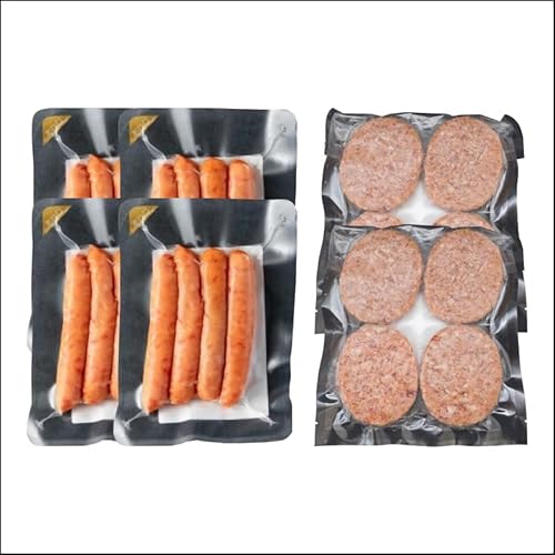 粗挽きウインナー(90g×4パック)&ポークハンバーグ(100g×8個) セット