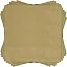 Beverage Napkins, 5" x 5", Gold, 20 Count