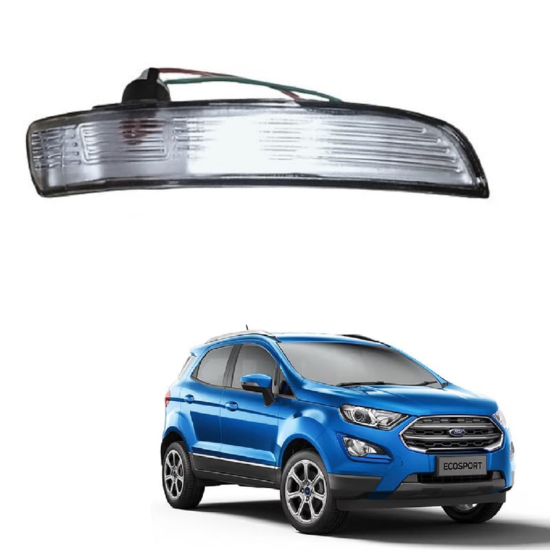 ORVM Mirror Indicator Light for F. Ecosport, F/L 2013-2022 Year Model | LED Turn Signal Lamp | Yellow Blinker Light with Scotch Lock – Set of 1 (RIGHT DRIVER SIDE)