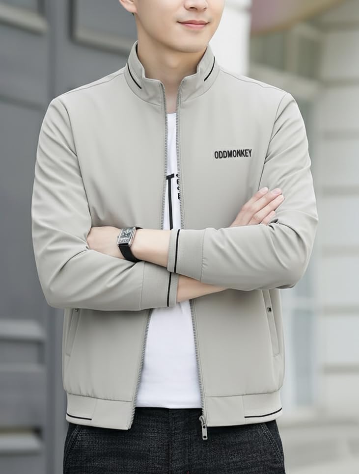 Image of ODDMONKEY Mens Jackets || Jacket For Men || bomber jacket for men || Lightweight Outwear Sportswear Bomber Jacket