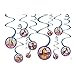 amscan Spirit Riding Free Hanging Swirl Decorations | Assorted Designs | 12 Pcs