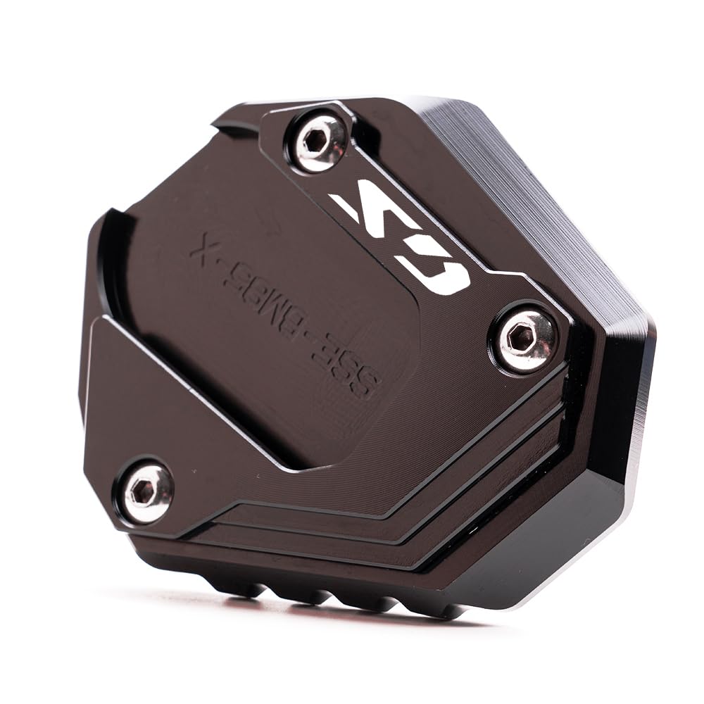 Adatto per B&MW F800GS F900GS F850GS F750GS ADVENTURE Piastra cavalletto laterale per moto CNC Estensione cavalletto laterale F850 GS Adventure F 750 850 GSA F 900 GS ADV (nero)