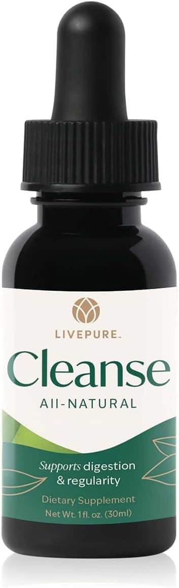 PURE Cleanse Liquid | Plant-Based Supplement Designed to Support Digestive Balance, Gut Health & Full-Body Wellness | Fast-Absorbing Herbal Formula | Vegan, Gluten-Free, Additive-Free | 1 fl oz
