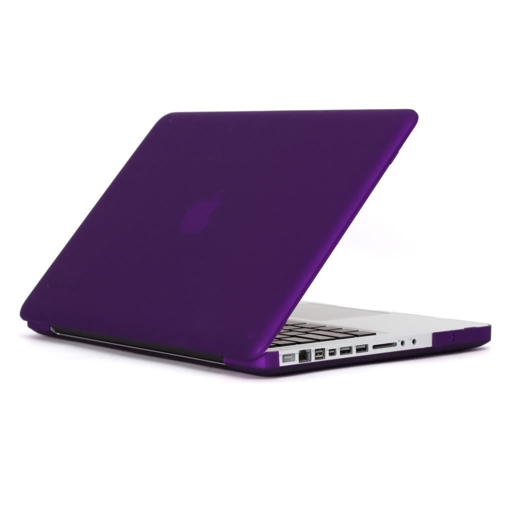 Speck SeeThru Satin Case for MacBook Pro Unibody 15-Inch SD Card Slot Compatible - Purple (MB15AU-SAT-PUR-D)