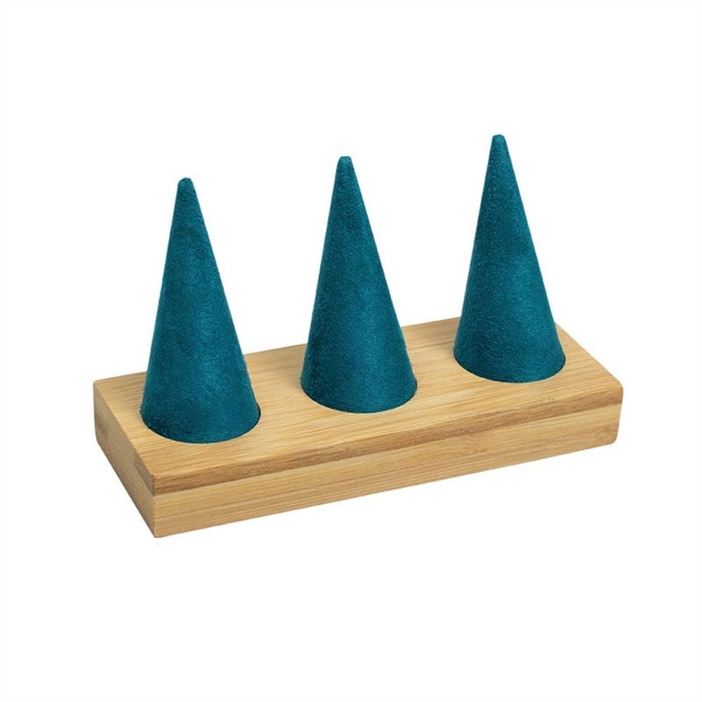 jewelry display stand Personalized Velvet Jewelry Display Rack Light Luxury Store Mall Shooting Jewelry Display Props Storage Ornaments Necklace Stand Display(Small)