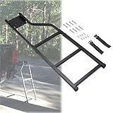 KMFCDAE Tailgate Ladder Pickup Truck Accessories Universal Extension Step Ladder with Stainless Steel Self Drilling Hex Screws