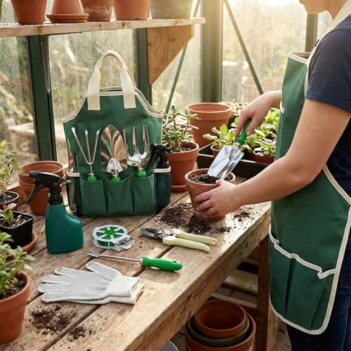 Kit outils de jardin acier inoxydable contre la rouille