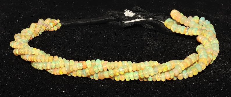 Opale éthiopienne naturelle perles lisses 3-5mm pour bijoux