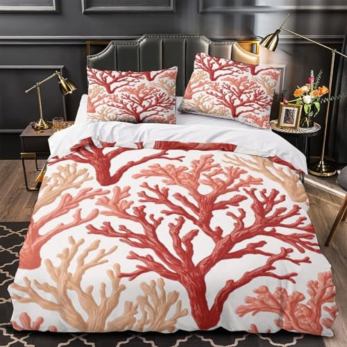 Housse de couette corail 140x200 microfibre pour lit simple ado - 2