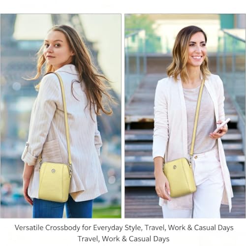Image of Women's Leather Phone Crossbody Shoulder Bag with Wallet