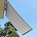 Toldo Vela Ángulo Recto Toldo Vela 1.7X1.7M Resistente a Desgarro Impermeable Toldo Rectangular Sombreo Garden Libre Kit de Fijación para Patio Jardín Terraza Balcón Parque, Gris Claro, 22036