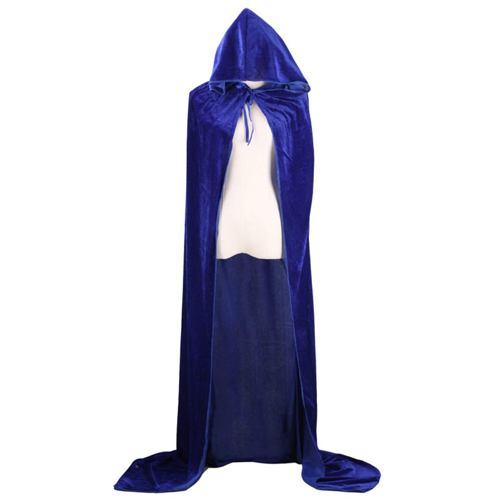 Peleryny Halloween Unisex Długi Aksamit Kaptur Wampir Fantazyjna Suknia Ślubna Czarownica