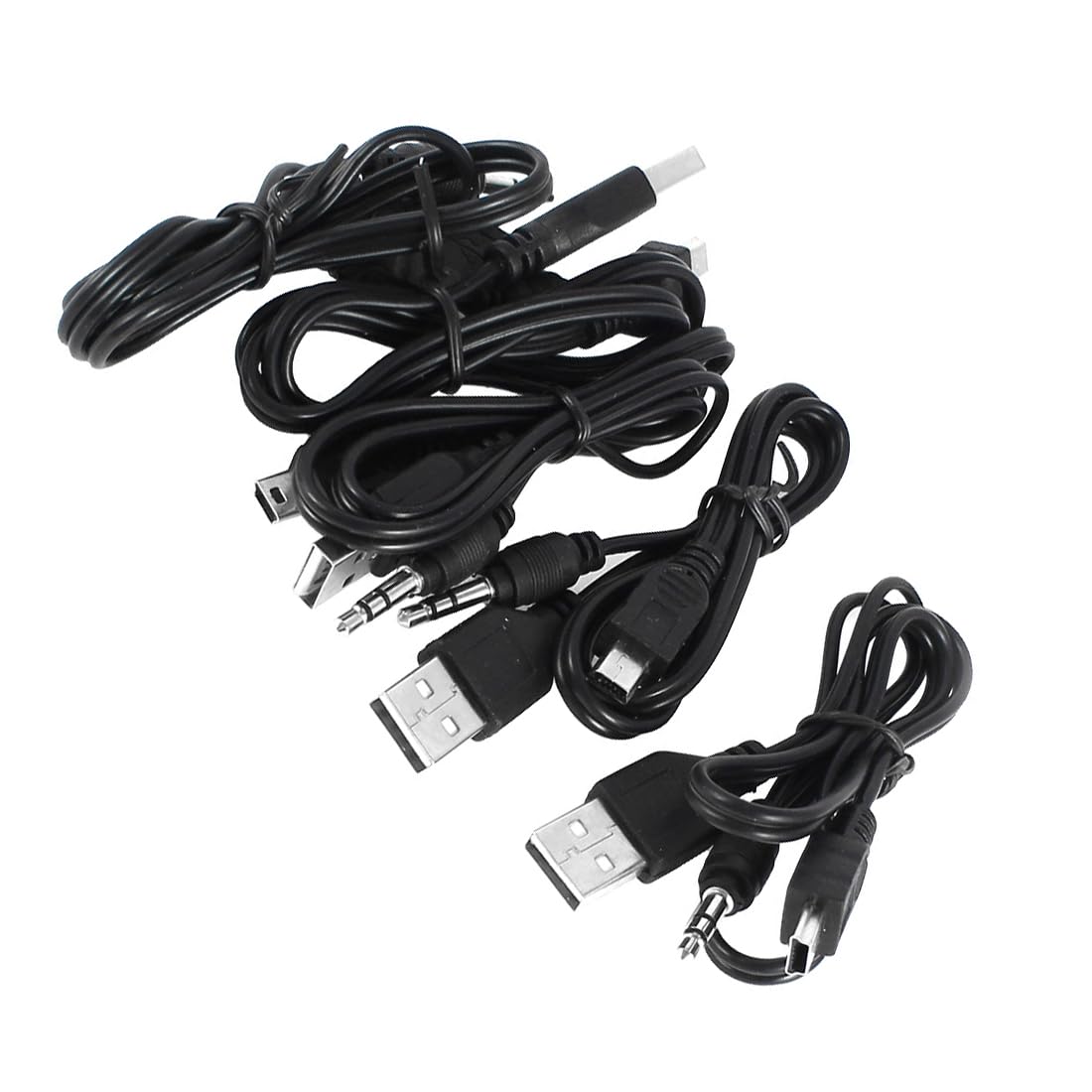 Amazon | uxcell USBケーブル ミニUSB Bオス USB2.0 3.5mmジャック