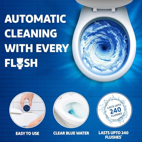 Image of BEYOND BASIC Flush Toilet Bowl Cleaner Tablets Bathroom Toilet Tank Cleaner PACK OF 10