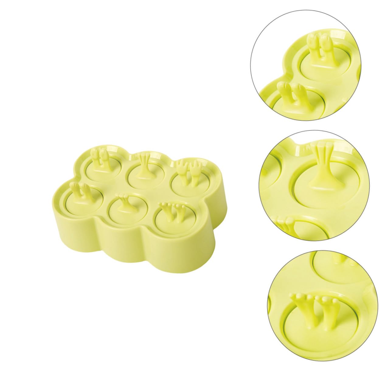 DECHOUS 4 Ensembles Moule à Glace Silicone Soi-même Moules à Glaçons Été Animaux
