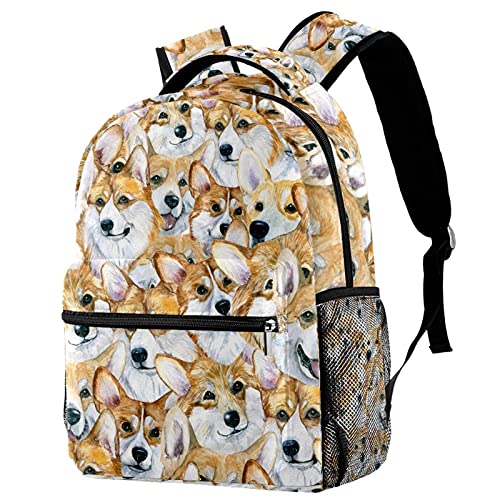 Sac à dos robuste et mignons chiens pour étudiants actifs