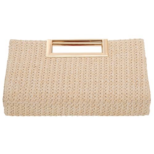 Image of Top Handle Straw Clutch
