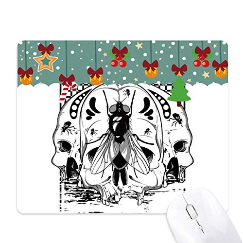 Mouse pad de esqueleto decorativo: alfombrilla de goma para juego y escritorio