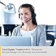 Jabra Evolve 20 SE Stereo Headset – Microsoft Teams zertifizierte Kopfhörer für VoIP Softphone mit passivem Noise-Cancelling – USB-A Kabel mit Anrufsteuerung – schwarz