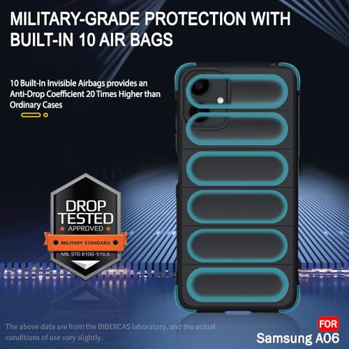 Image of TheGiftKart Liquid Silicon Back Cover Case for Samsung Galaxy A06 | ShockProof Military Grade Protection | Micro-Fibre Cloth On Inner Side | Anti-Slip Grip Back Cover Case for Samsung A06 (TPU, Black)