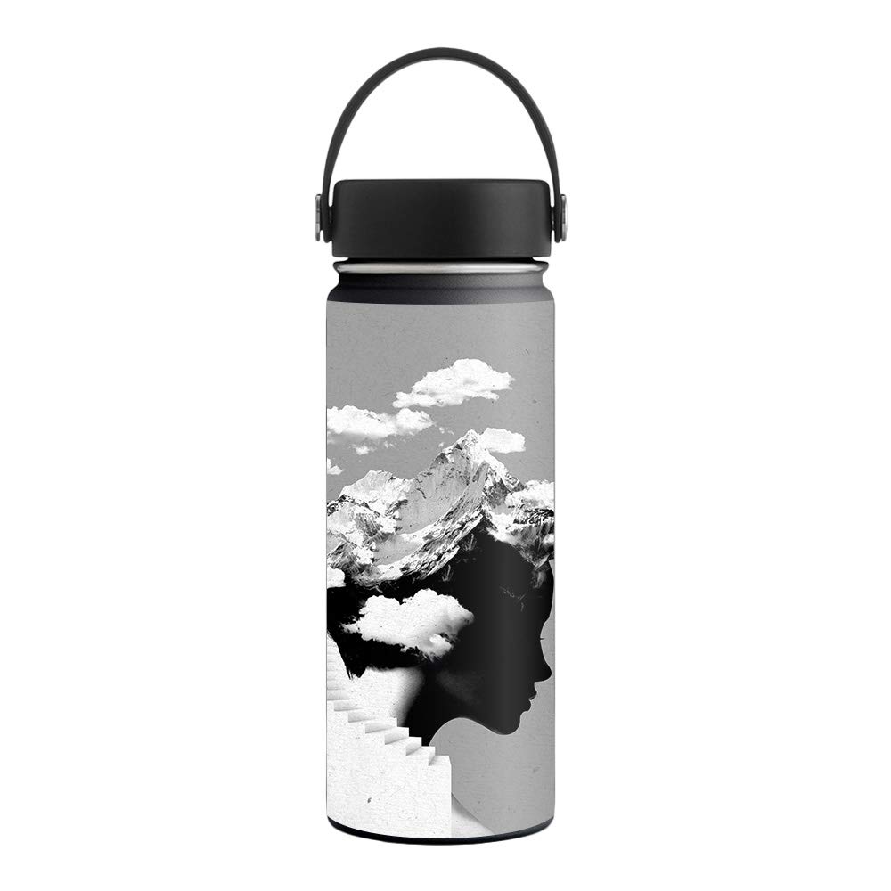 Amazon.com: MightySkins Skin Compatible with Hydro Flask 18 oz. Wide Mouth  - Cloudy Day | Protective, Durable, and Unique Vinyl Decal wrap Cover |  Easy to Apply, Remove, and Change Styles |
