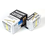 Reisser 8200S220350354 - Tornillos encastrados (200 unidades, 3,5 x 35 mm, rosca madera, cabeza pozi), color amarillo