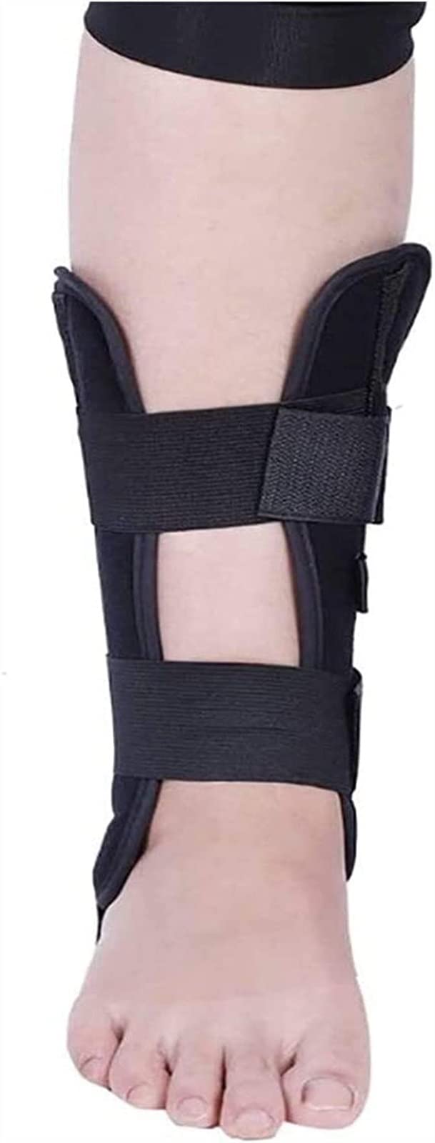 WDSOPK Adjustable Drop Foot Orthosis Ankle Joint Bandage, Pain Relief Plantar Fasciitis Stabilizing Rods Orthotics Night Splint for The of Plantar Fasciitis (M)