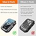 Misxi 2-Pack Waterproof Hard Case with Tempered Glass Compatible with Apple Watch Series 9 Series 8 Series 7 45mm, Ultra-Thin Tough Protective Cover for iWatch Screen Protector, Matte Black