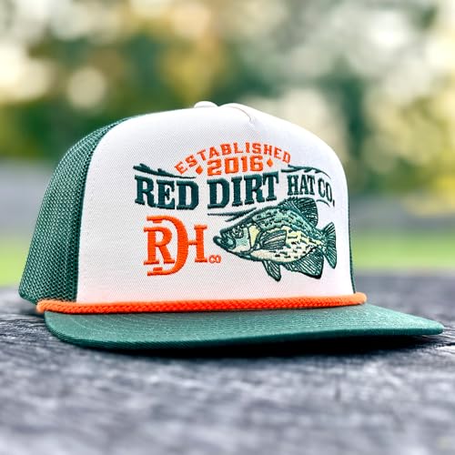 Image of Red Dirt Hat Company Wildlife Adjustable Snapback Hat (Hooked - Green /Khaki)