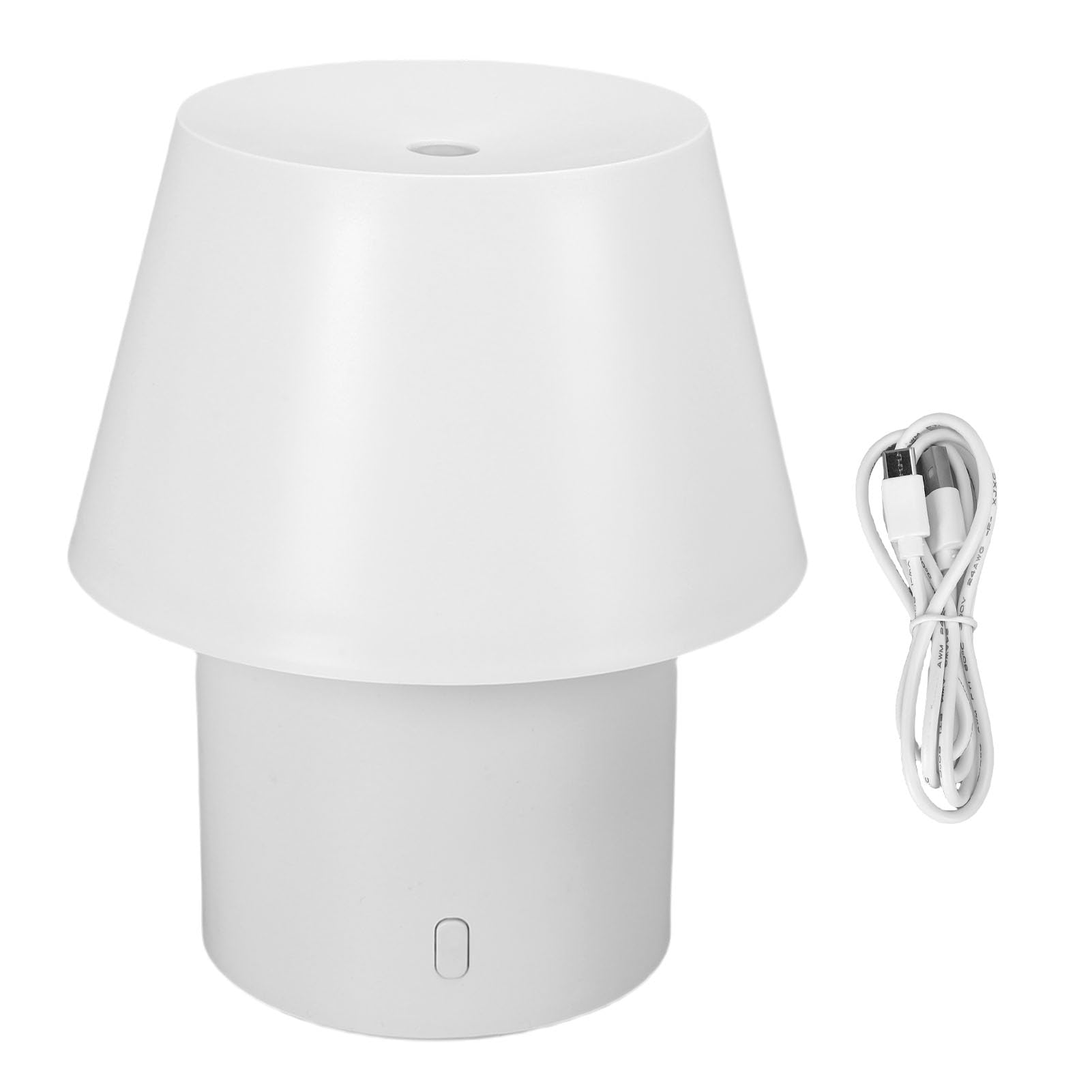 Diffusorlampe für ätherische Öle, 160 ml, leiser Aromatherapie-Diffusor, Nachtlicht für Zuhause und Büro, Weiß (Flache Oberseite)