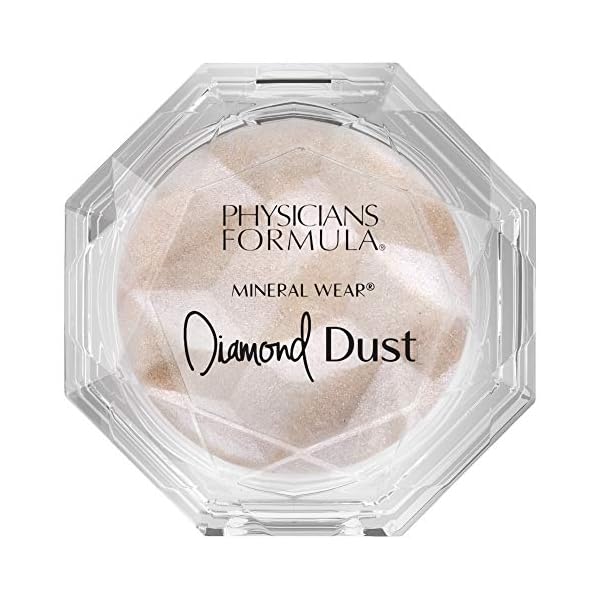 Physicians Formula Diamond Dust Mineral Powder Starlit Glow, Translucent Setting Powder Makeup, Finishing Powder For Face, Clean Beauty, Dermatologist Approved
