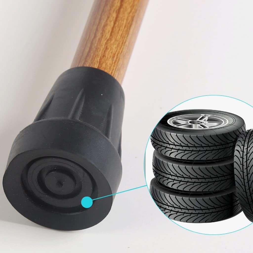 Anti-Wood Grain Aluminium Alloy with Light Two-Section Telescopic Crutches Hiking Stick Walking for The Elderly