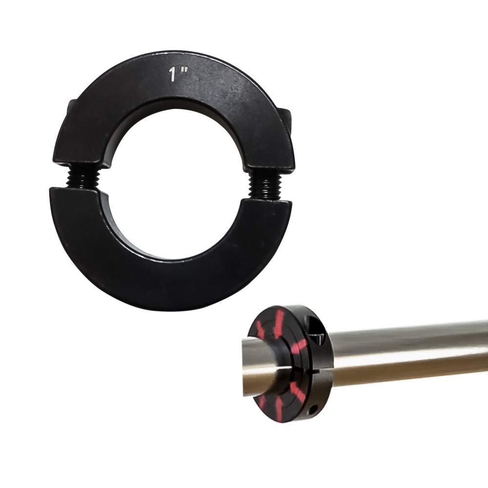 50% оƒƒ Dіѕсоunt 1 Inches Bore Double Split Shaft Collar Clamp Black Oxide Set Screws Style Two Piece 4pcs