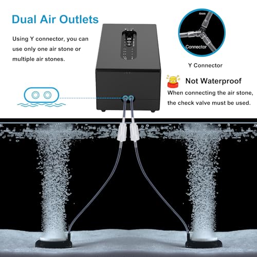 Image of Carefree Fish Aquarium 6W Battery Backup AC DC Auto Switch Air Pump