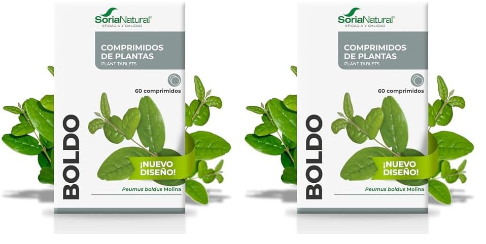 Soria Natural Boldo Comprimidos - Poder Digestivo y Depurativo - Facilita la Digestión - Favorece...