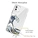 Unov Case Clear with Design for iPhone 11 Case Slim Protective Soft TPU Bumper Embossed Pattern Cover 6.1 Inch (Great Wave)