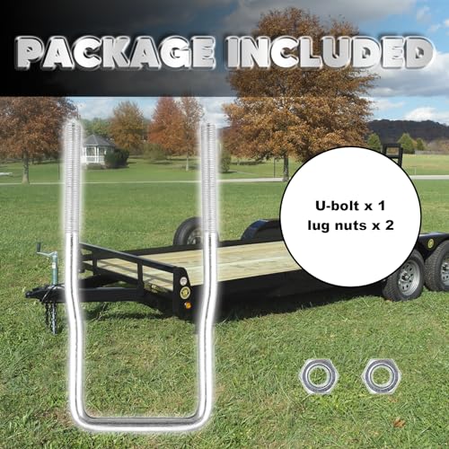 image for VONLX U-Bolt Spare Tire Carrier Holder Bracket for Trailer Side Mount 