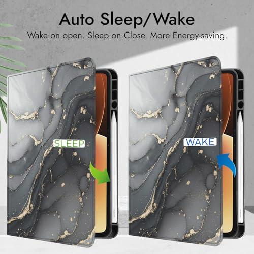 Image of Robustrion Cover for Xiaomi Pad 8 /8 Pro /Xiaomi Pad 7 /7 Pro Cover Case with [Pencil Holder], Folio Flip Cover with Tablet [Auto Sleep Wake] - Ocean Black